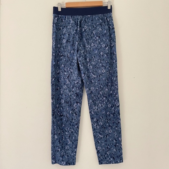 Athleta Brooklyn Ankle Pant Women size 4 Captivate Chrome Blue Travel Active - Picture 3 of 13